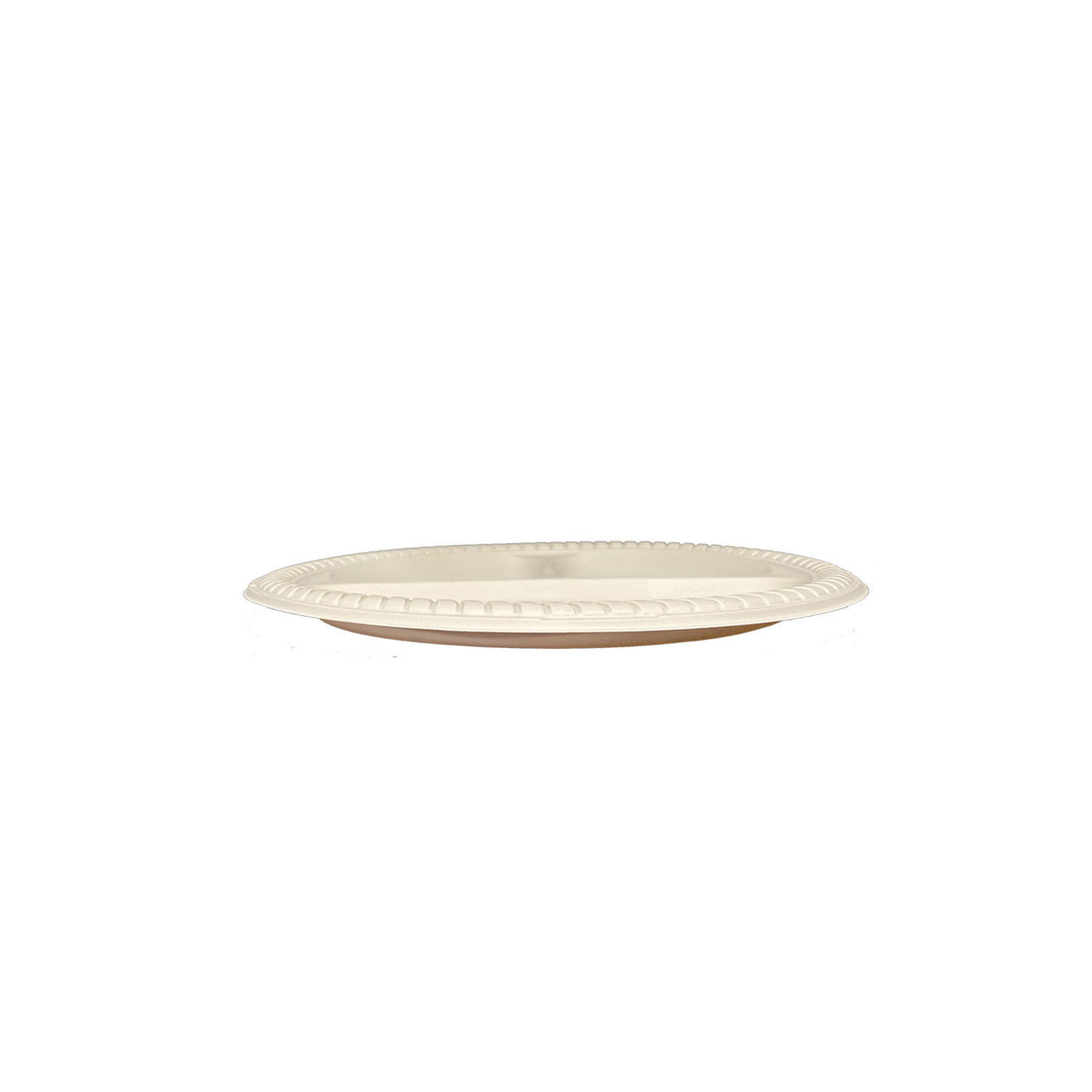 3 Compartment Cornstarch Round Plate