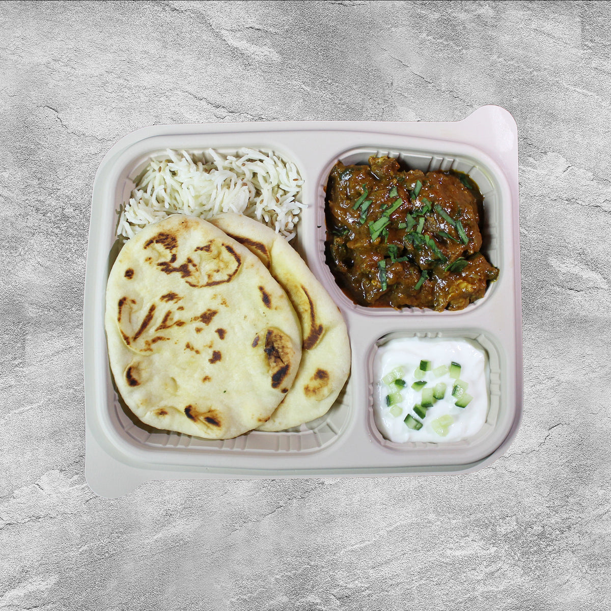 3 Compartment Cornstarch Meal Tray