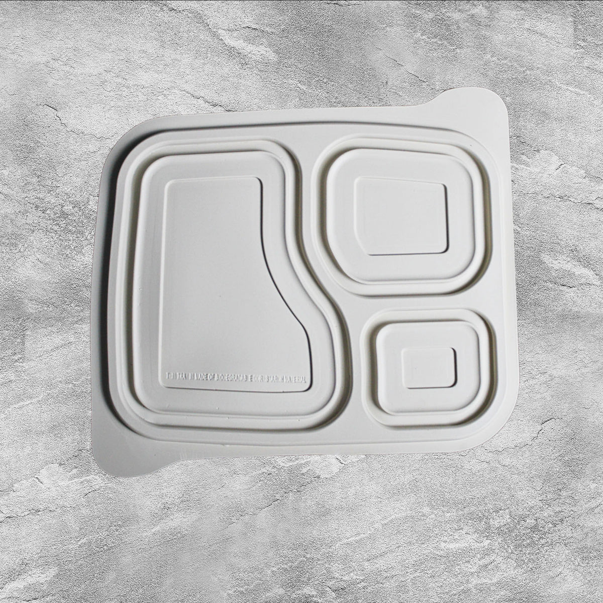 3 Compartment Cornstarch Meal Tray Lid