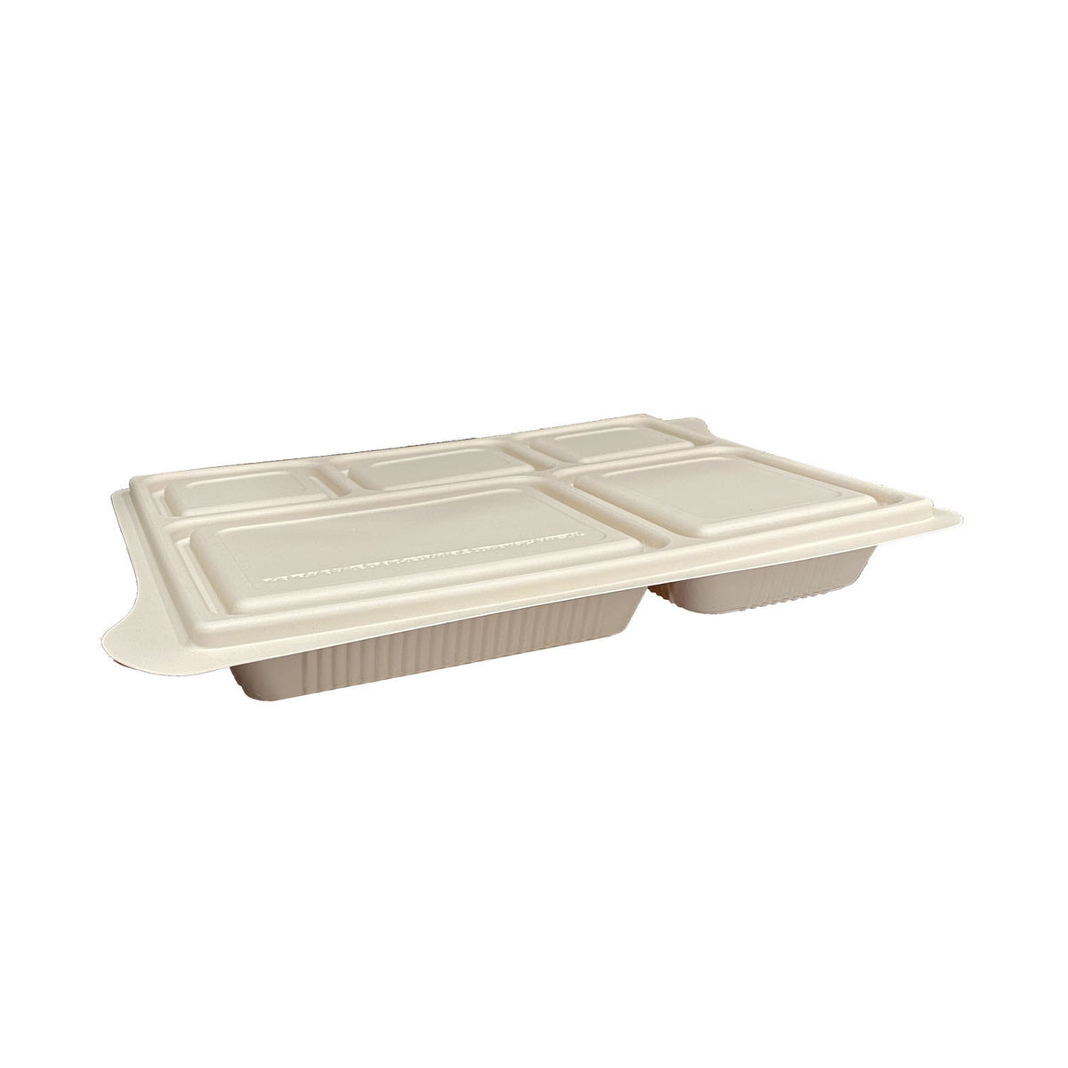 5 Compartment Cornstarch Plate Lid