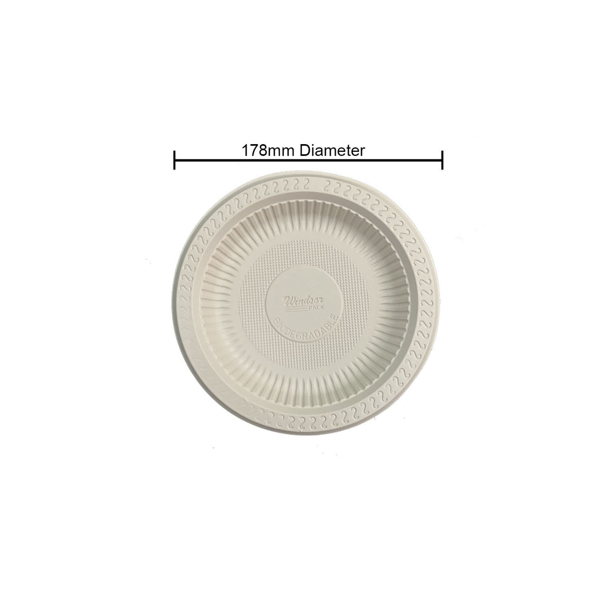 7 inch Cornstarch Round Plate