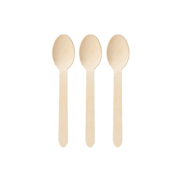 Biodegradable Disposable Wooden Spoons | Eco Cutlery | Eco Tableware